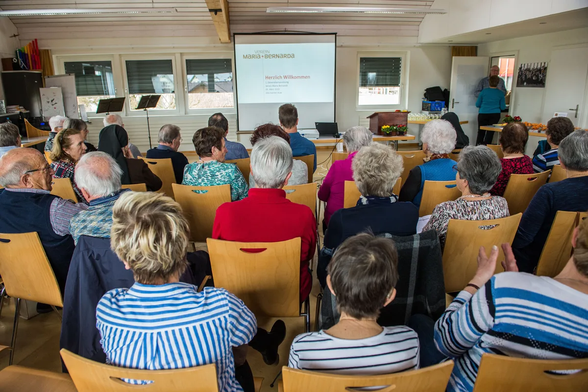 Erste Generalversammlung des Vereins Maria Bernarda 2019